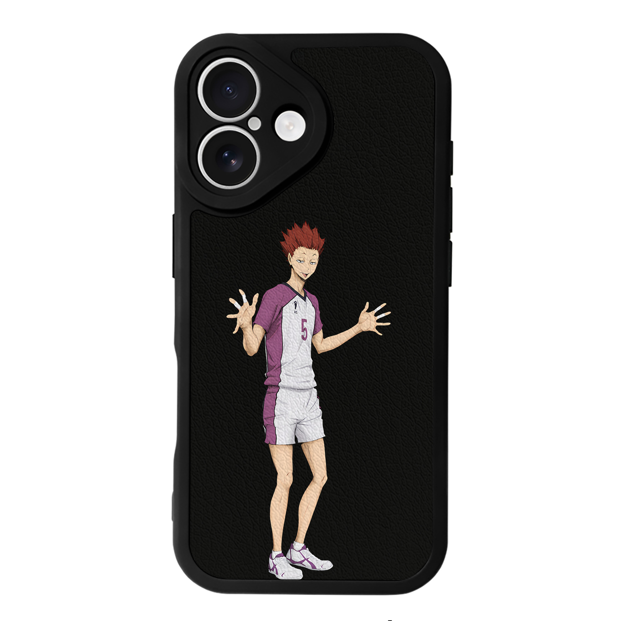 （画像用） ハイキュー!! Haikyu!! 【iPhone 16シリーズ対応】シリコンスマホケース（レザー調） 材質：シリコン